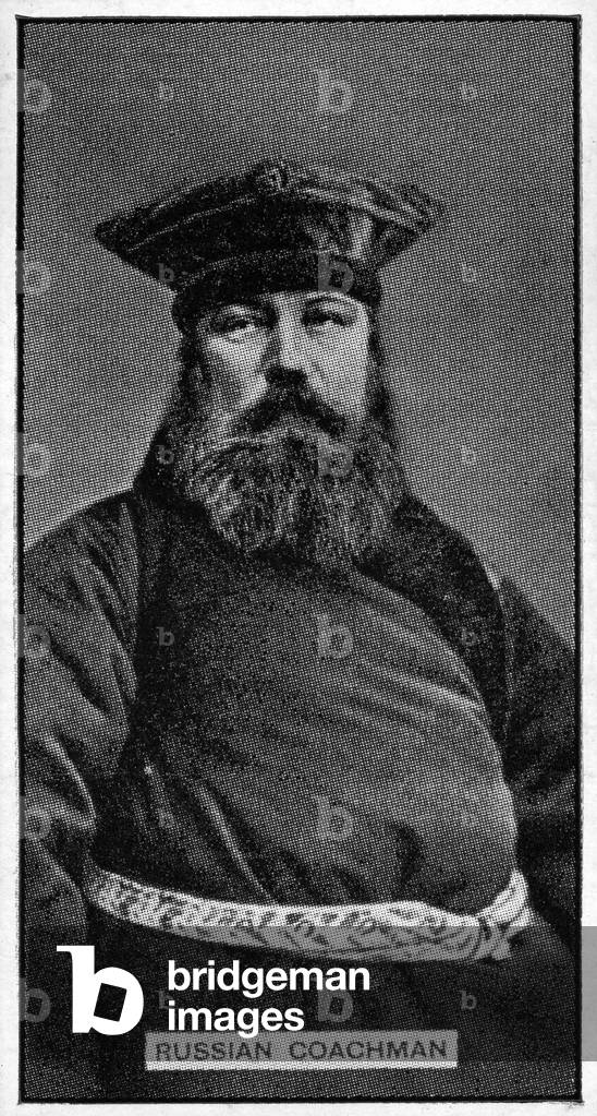 A Moscow Coachman, after a late 19th century photograph (litho)