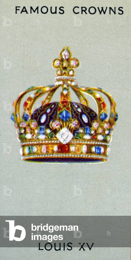 Crown of Louis XV, 1938 (colour litho)