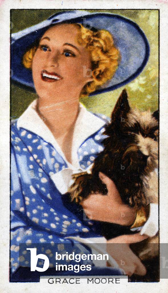 Grace Moore, 1935 (colour litho)