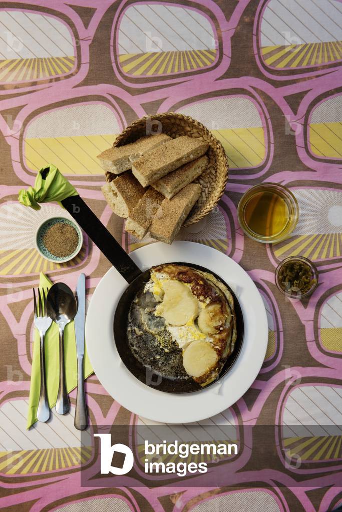 Gernina and Potatoe Omlette, The Ruined Garden Fez for Voyeur Magazine, Morocco (photo)