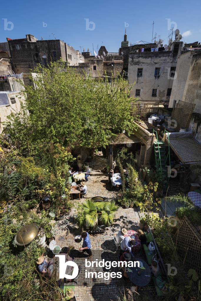 The Ruined Garden Restaurant, Fez Morocco for Voyeur Magazine, (photo)