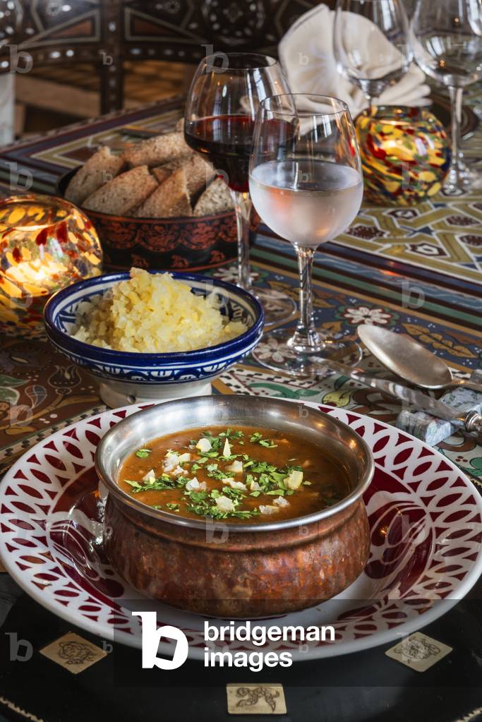 Harira Soup, Hotel & Restaurant Nord-Pinus, Tanger, Morocco (photo)