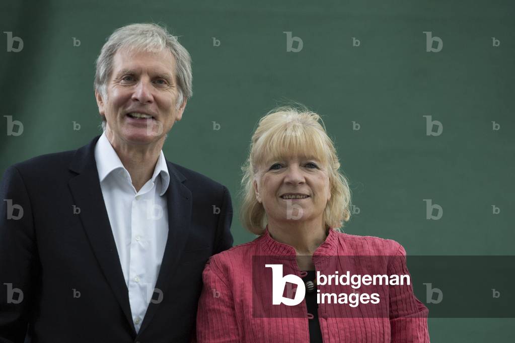 Polly Toynbee and David Walker, Edinburgh International book festival 2015 (photo)