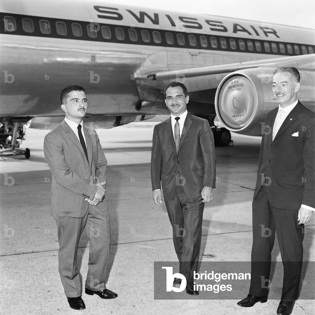 Switzerland Hussein I., 1967 (b/w photo)