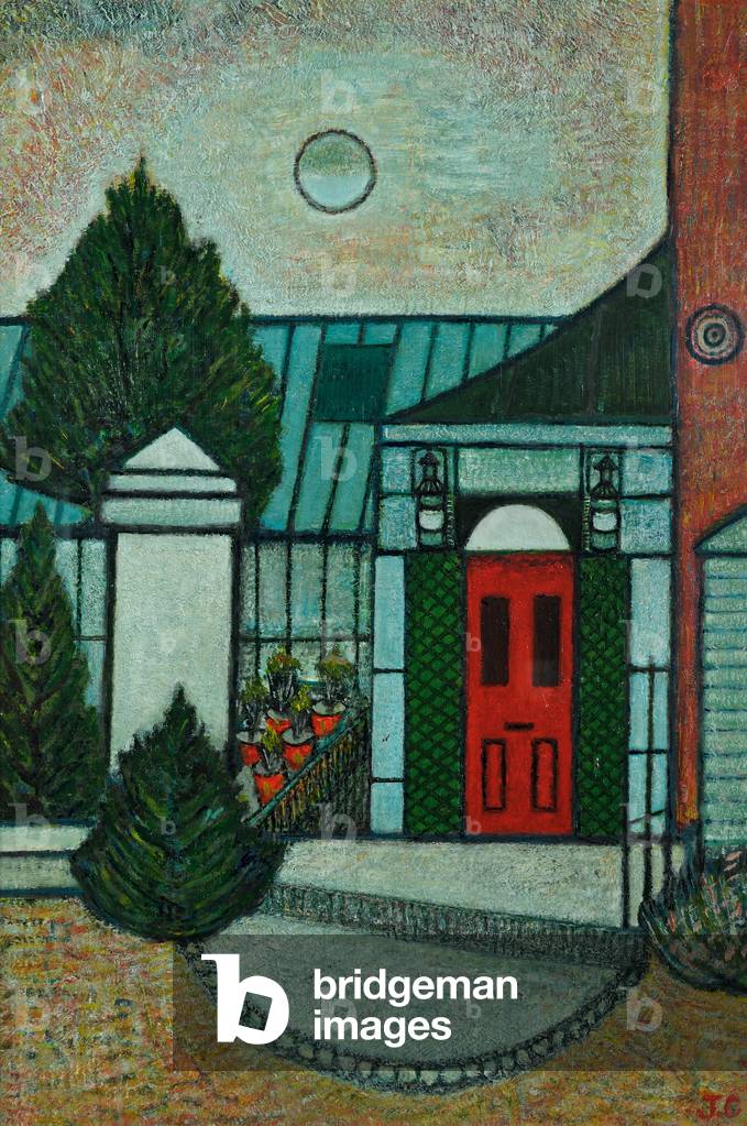 The Red Door, Wesgrove Lane, Greenwich, 1970 (October) (painting)