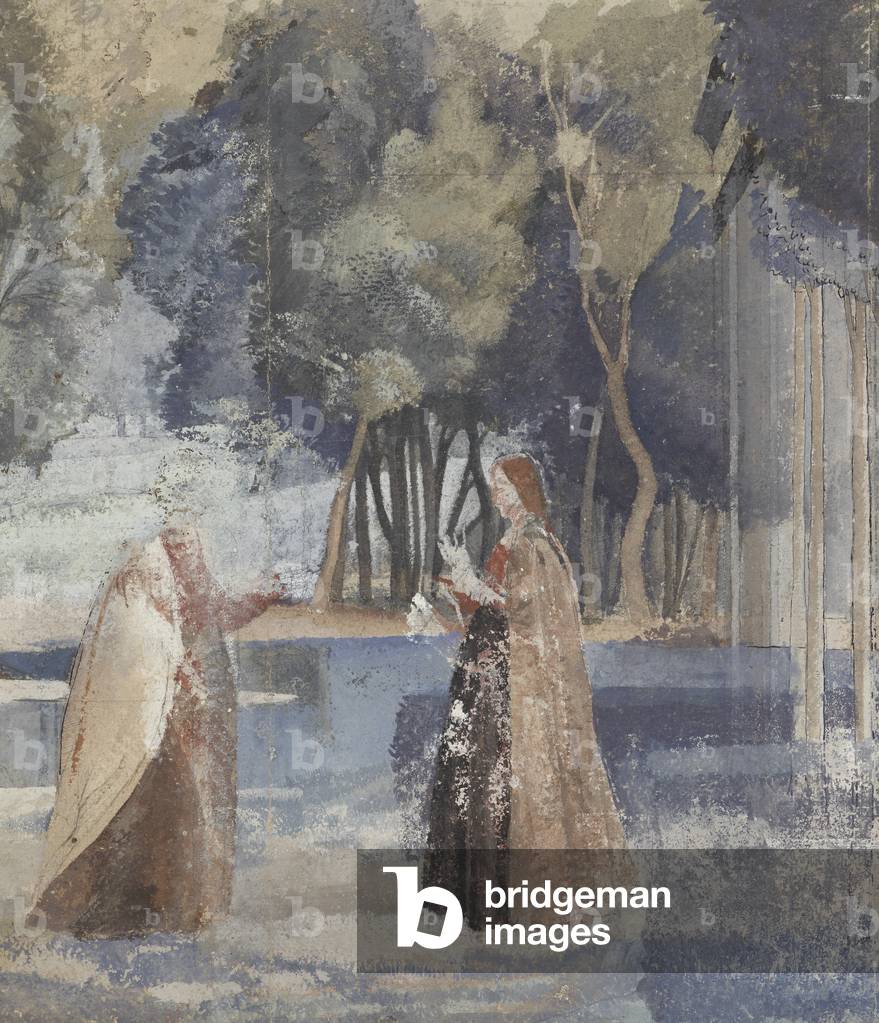 The Meeting of Anna and Mary, n.d. (pre-1976) (drawing)