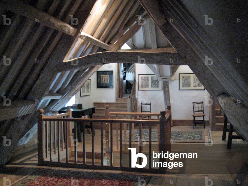 North attic,  Kelmscott Manor, Oxfordshire, built in 1570 (photo)