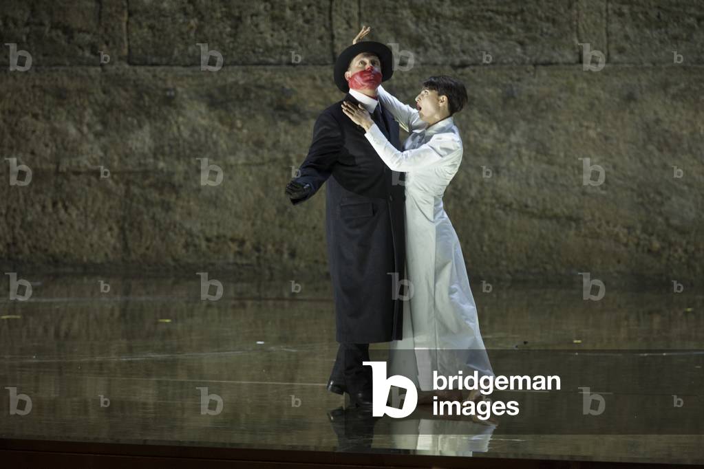 John Daszak as Herodes and Asmik Grigorian as Salome in 'Salome' by Richard Strauss, Salzburg Festival, 2018 (photo)