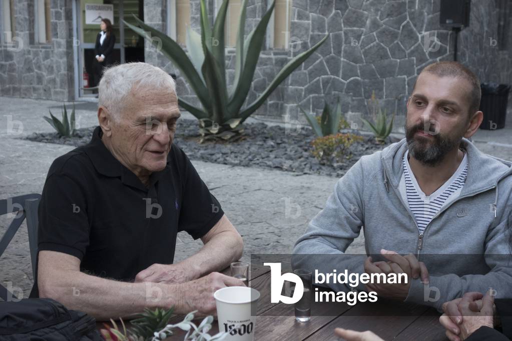 John Giorno and Ugo Rondinone in Mexico, February 2014