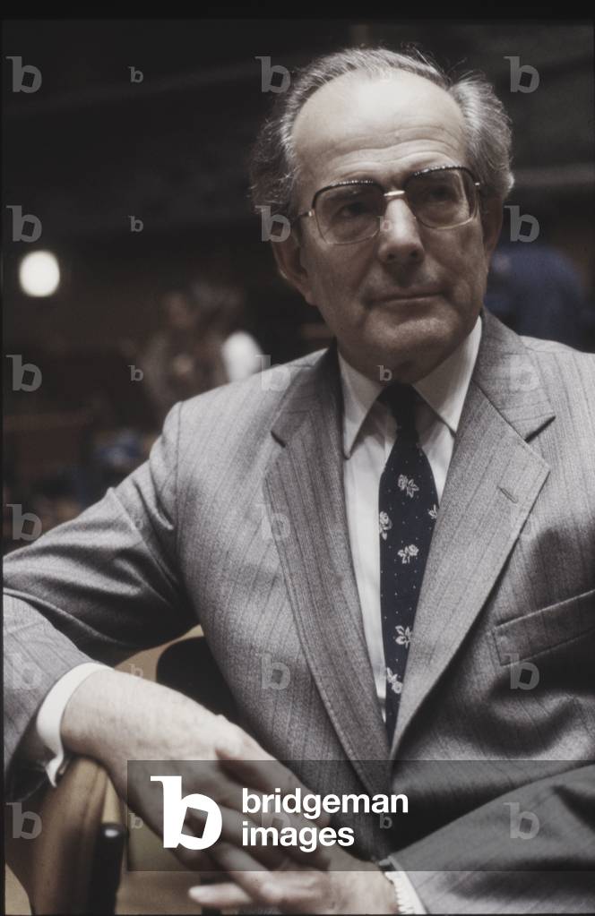 Wolfgang Sawallisch in 1987 during rehearsal in Paris