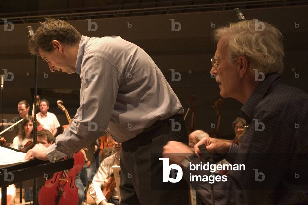 Jonathan Harvey at rehearsal in 2008