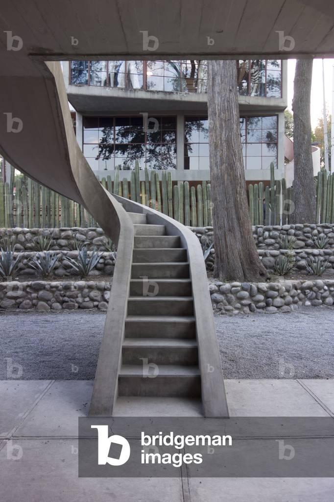 staircase at the House of Diego Rivera and Frida Kahlo