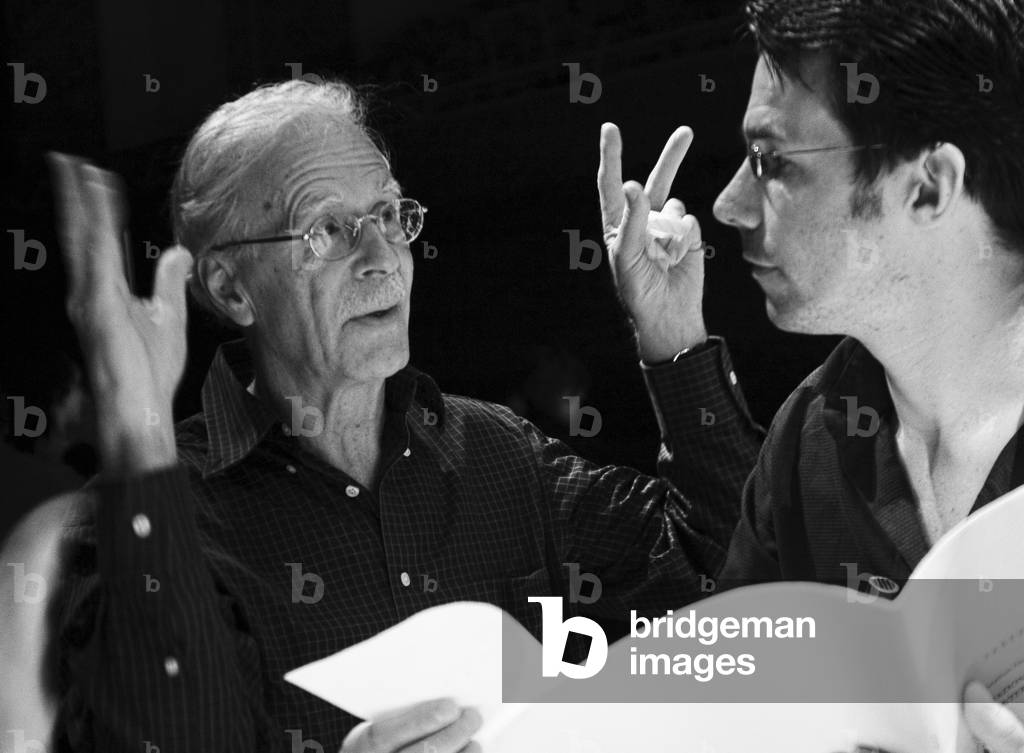 Jonathan Harvey at rehearsal in 2008