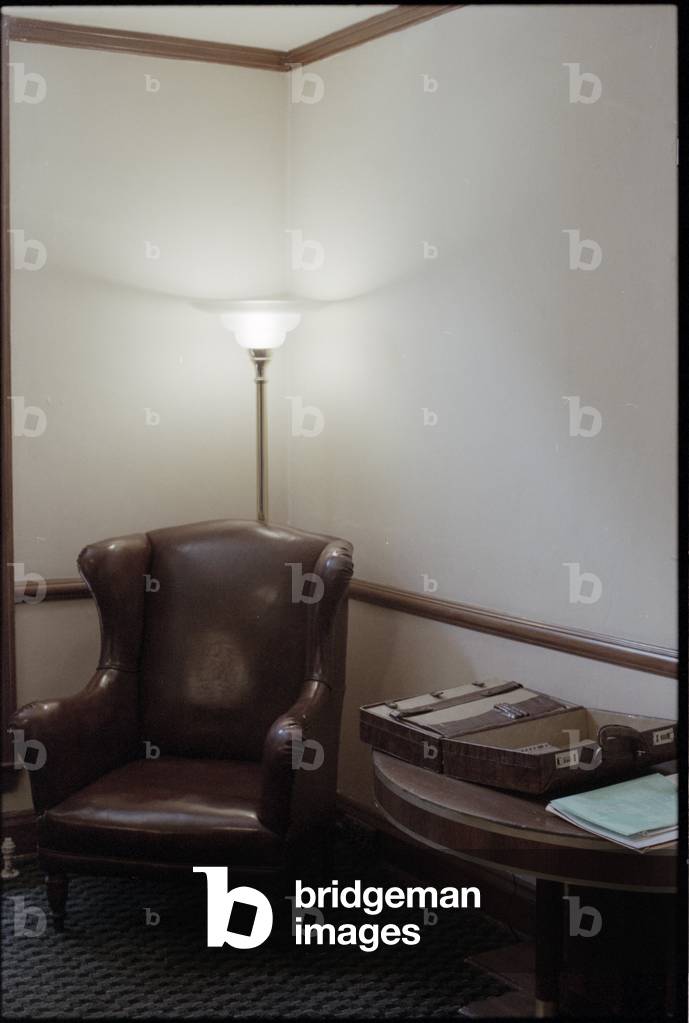 Conductor's Loge at Manhattan school of Music with Pierre Boulez's case