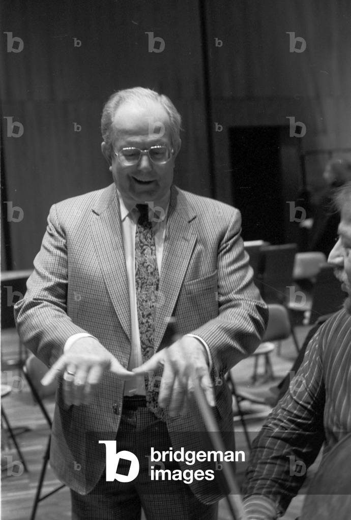 Wolfgang Sawallisch  with Gerhard Oppitz in 1994