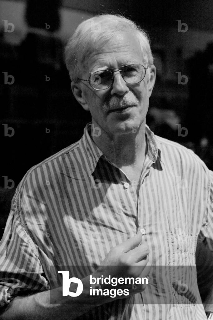 Jonathan Harvey after rehearsal