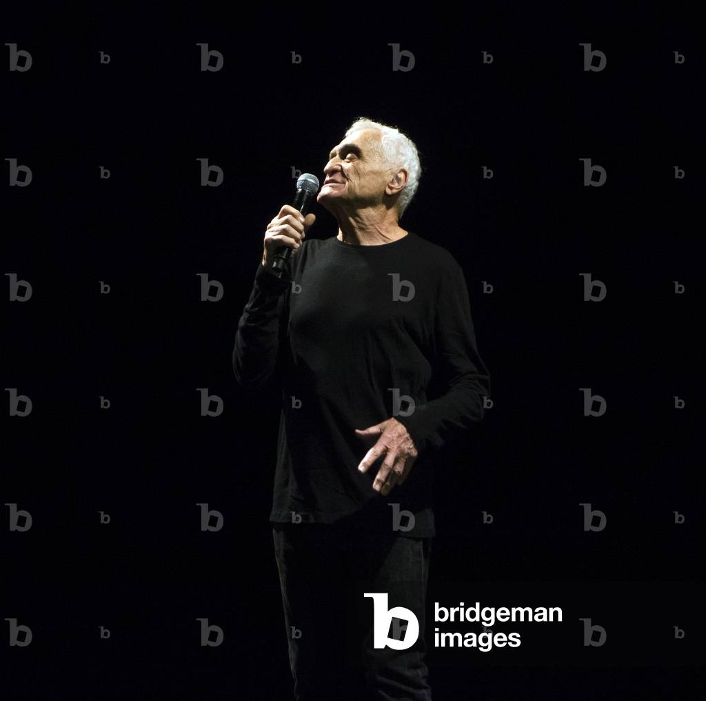 John Giorno on stage, 2015