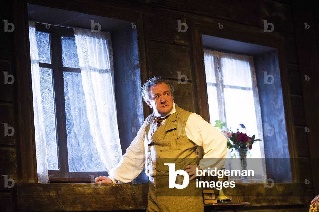 Ken Stott (Vanya) in Uncle Vanya by Anton Chekhov at Vaudeville. directed by Lindsay Posner. Designer Christopher Oram. Translated by Christopher Hampton. (Opening 2-11-12) (photo)