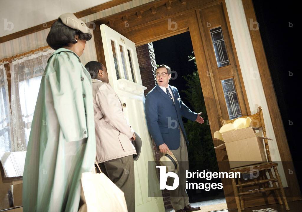 Brown, Msamati and Moore in Clybourne Park (photo)