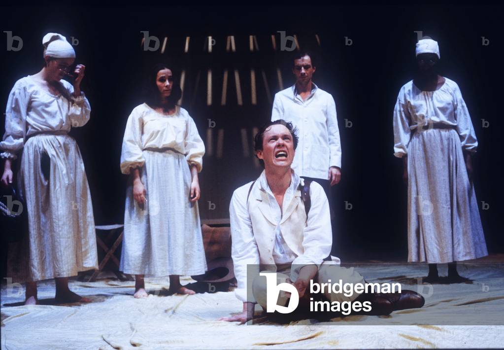 Alex Jennings (Peer Gynt) in Peer Gynt by Henrik Ibsen, an RSC production, directed by John Barton, Swan Theatre, Stratford, 1994 (photo)