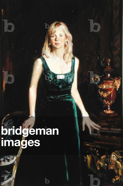 Caroline Emma Stanley, wife of the 19th Earl of Derby (oil on canvas) (see 203589 for pair)