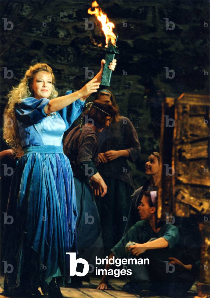 Scene from Wagner's 'The Flying Dutchman' (Der fliegende Höllander), Savonlinna Opera Festival, Finland, c.1998