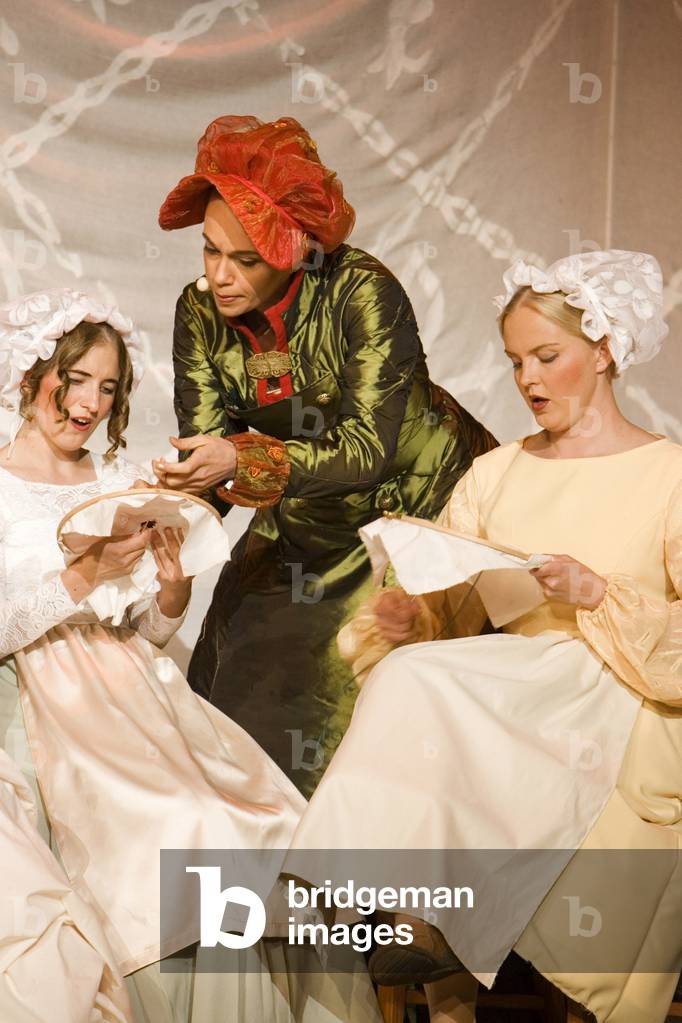 The Flying Dutchman - scene from the opera by Richard Wagner, with Matti Salminen as Daland, at the Forum Marinum, Turku, Finland, August 2005.