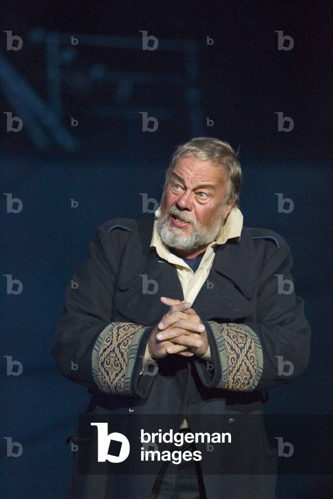 The Flying Dutchman - scene from the opera by Richard Wagner, with Matti Salminen as Daland, at the Forum Marinum, Turku, Finland, August 2005.