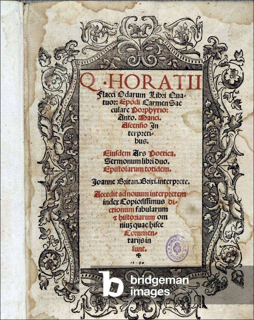 QUINTO HARACIO FLACO, ed. 1550 (print)