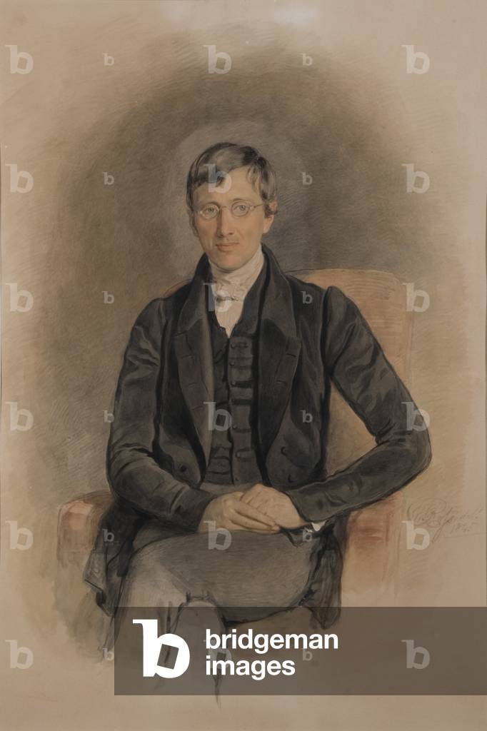 John Henry Newman, 1846 (w/c on paper)