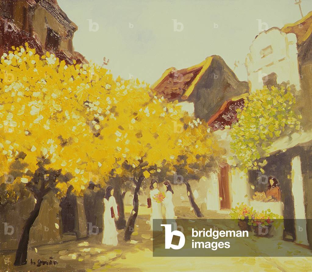 Autumn Alley, 2002 (oil on canvas)