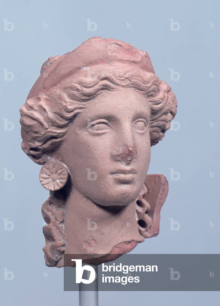 Head of a Woman, early 4th century BC (terracotta)