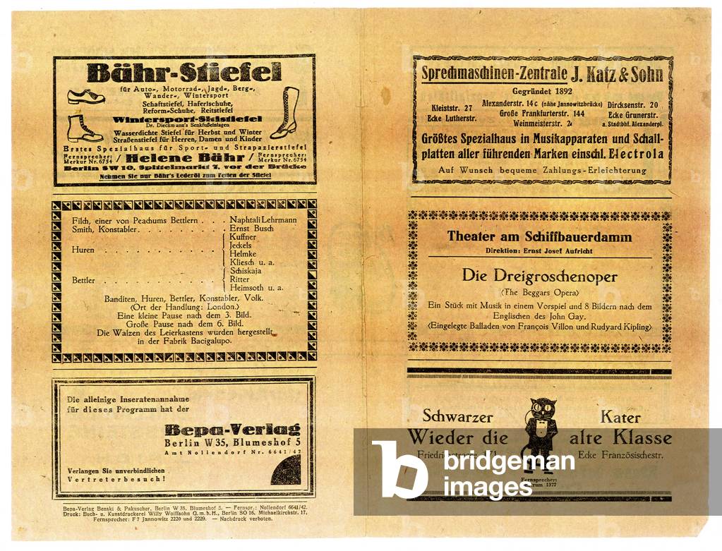 Dreigroschenoper / Threepenny Opera