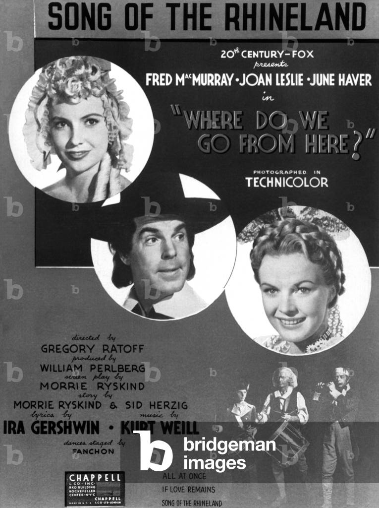Music for 'Where do we go from here?' by Kurt Weill