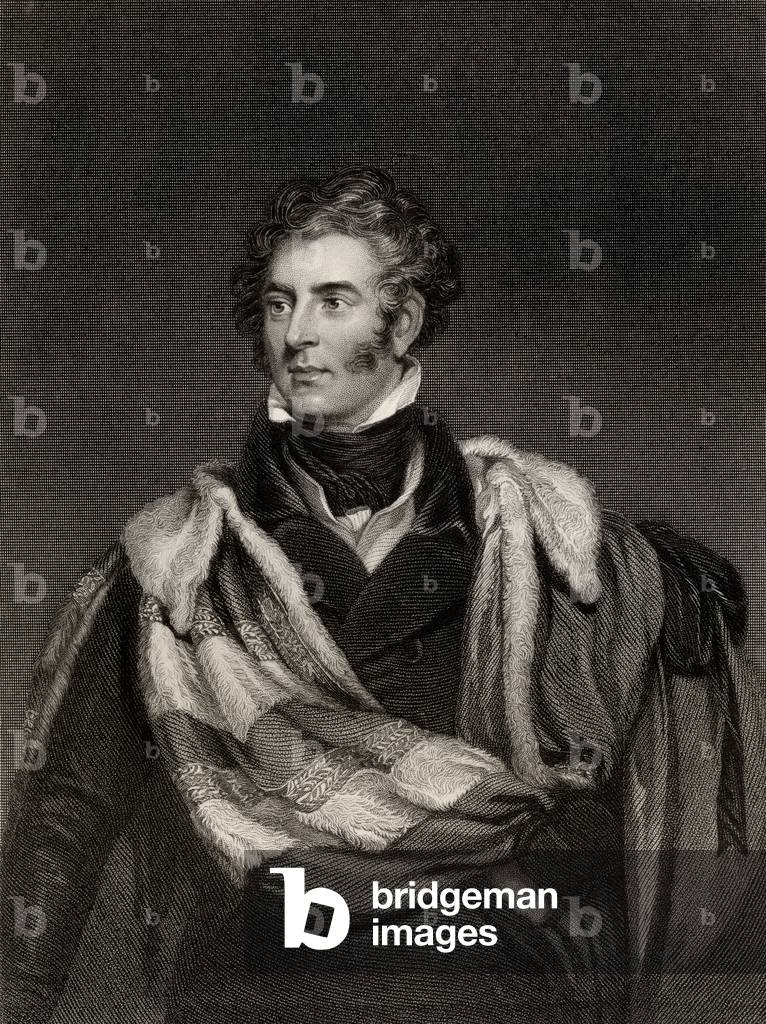 Bild von Druck "Thomas Philip Weddell Robinson (1781-1859) 3rd Baron Grantham (litho)", 19. Jahrhundert von En