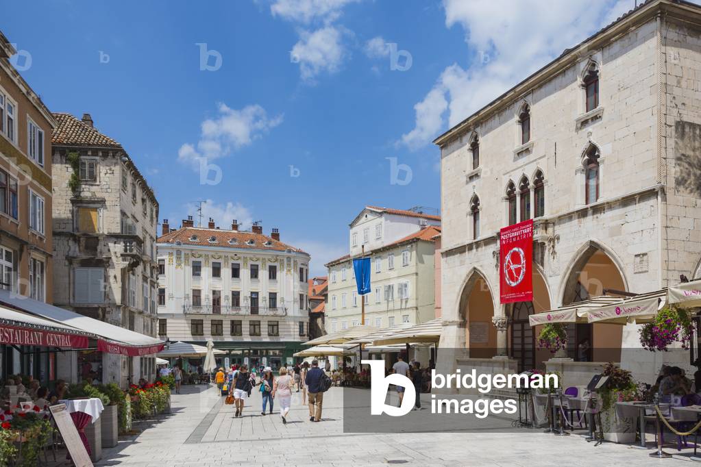 Split, Dalmatian Coast, Croatia. People's Square (photo)