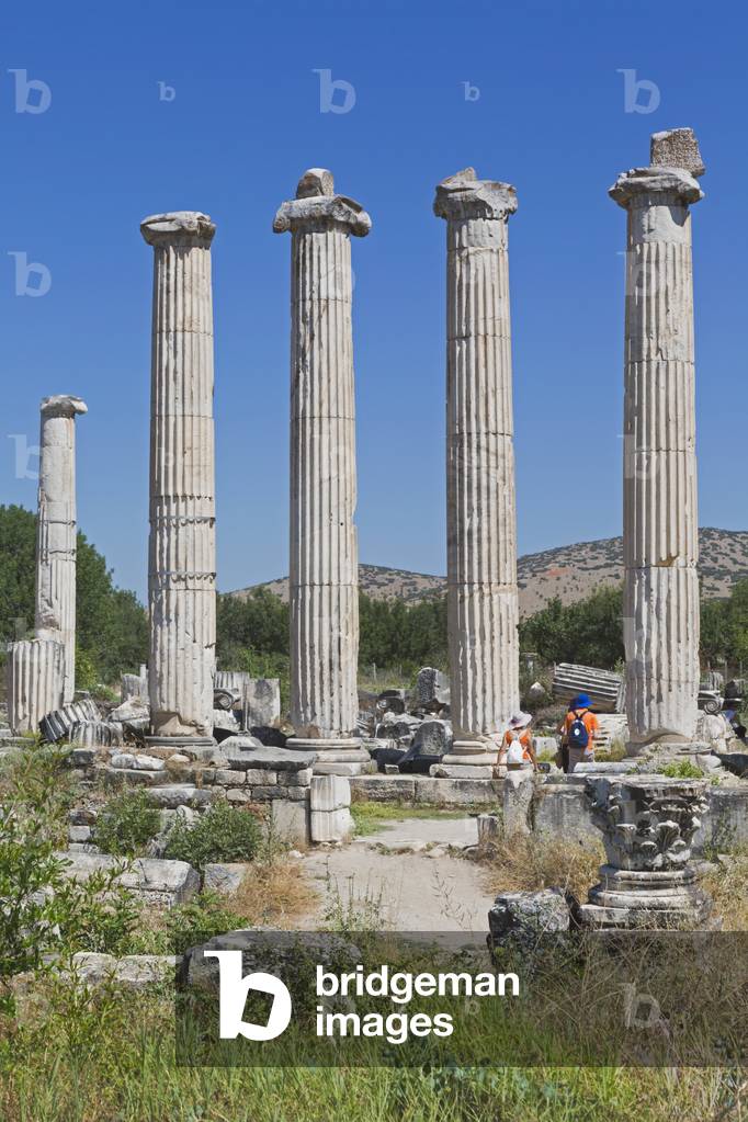 Ruins of Aphrodisias, Aydin Province, Turkey.   Ruins of the Temple of Aphrodite.