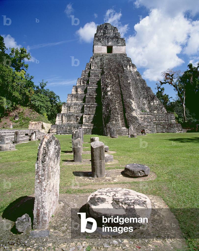 Temple of the Jaguar (Temple 1) Mayan, late Classic Period c.600-900 (photo)