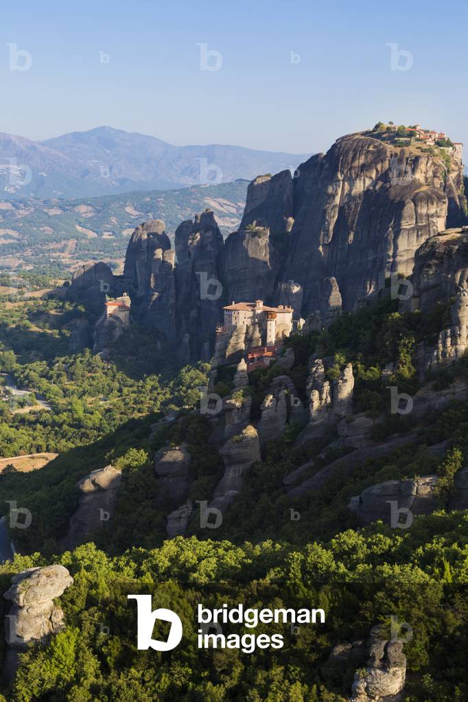 The Rousanou, or Roussanou Monastery which may have been founded as early as the 13th century, Meteora, Thessaly, Greece (photo)