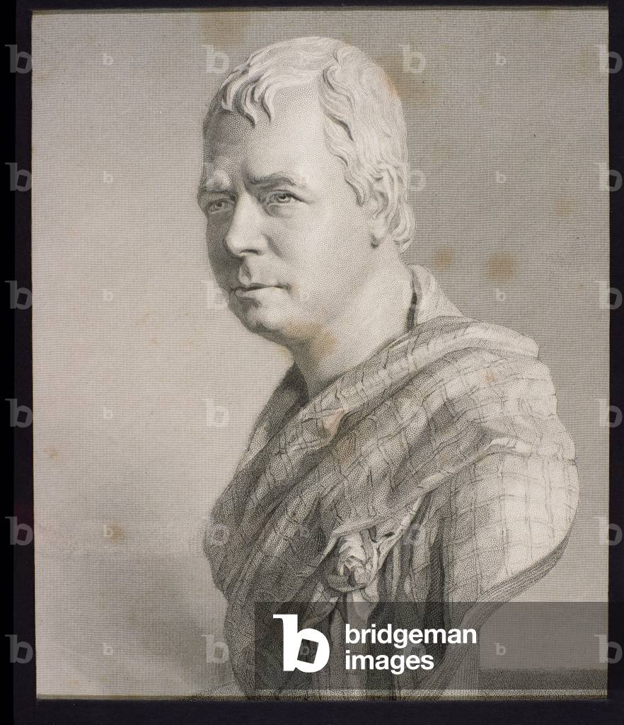 Sir Walter Scott (1771-1832) de “Gallery of Prints'”, 1833 par Francis Legatt Chantrey