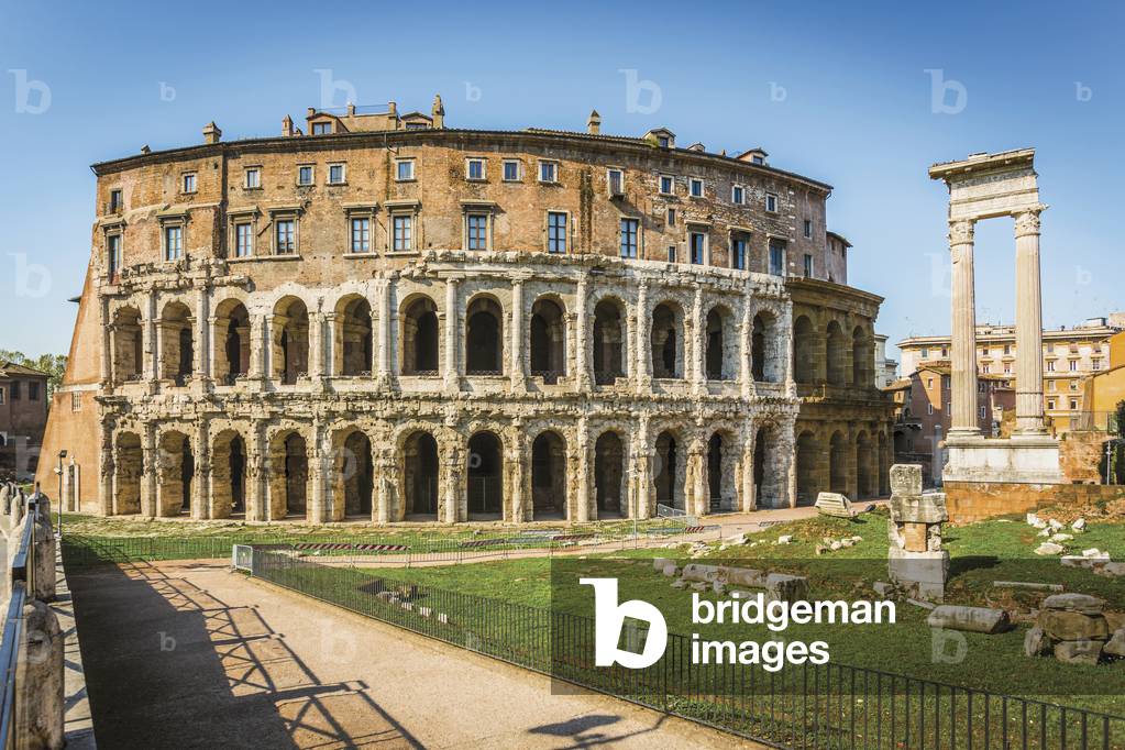 Theatre of Marcellus and Temple of Apollo, Rome, Italy (photo)