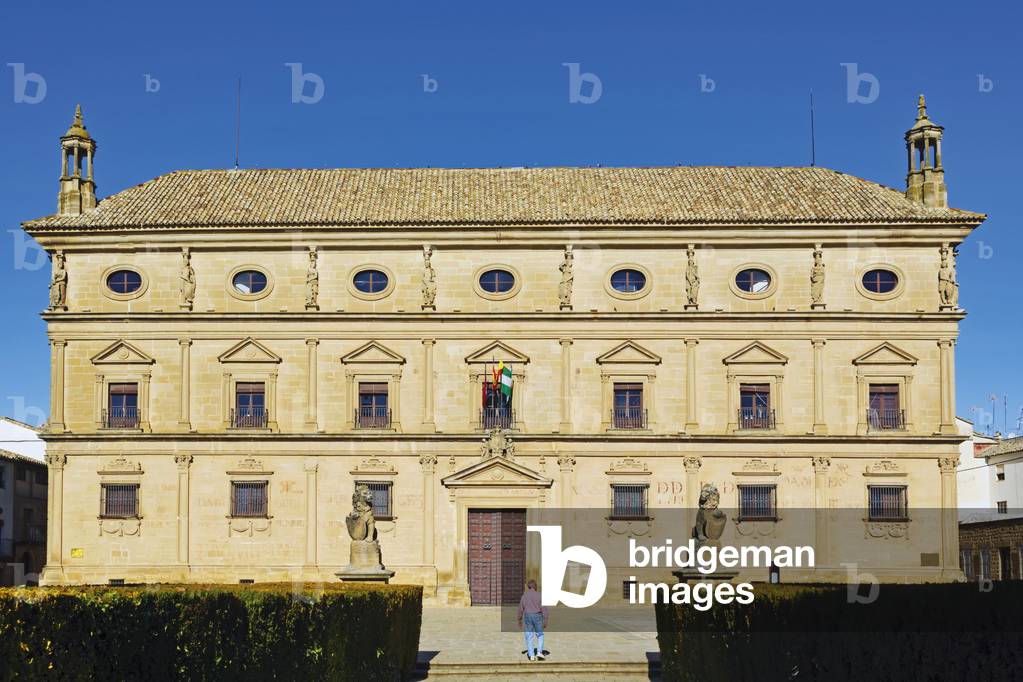 Palacio de las Cadenas, designed by Spanish Renaissance architect Andres de Vandelvira, 1509-1575, The palace is now used by the Ubeda Town Hall, Ubeda, Jaen Province, Spain (photo)