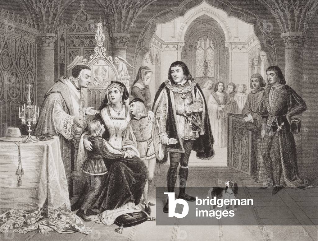 I figli di Edoardo IV separati dalla loro madre di Riccardo Duca di Gloucester, 16 giugno 1483, da 'Illustrazi