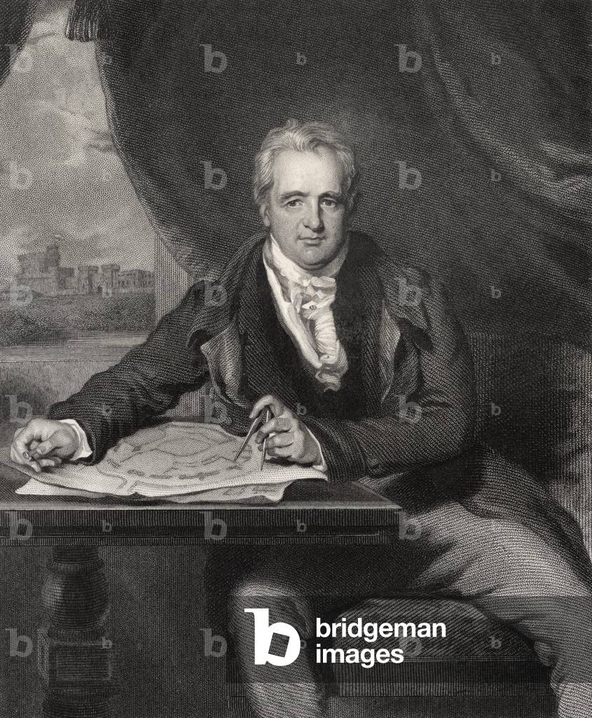 Sir Jeffry Wyatville, inciso da H. Robinson, da 'National Portrait Gallery, volume V', pubblicato c. 1835 (lit