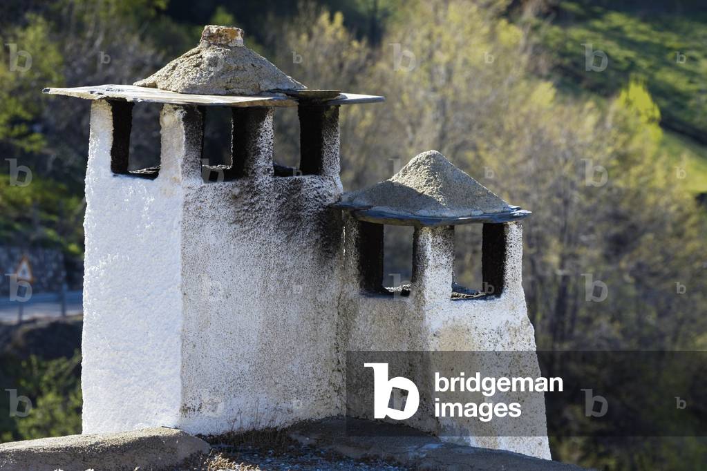 Typical chimneys on flat roofs (photo)