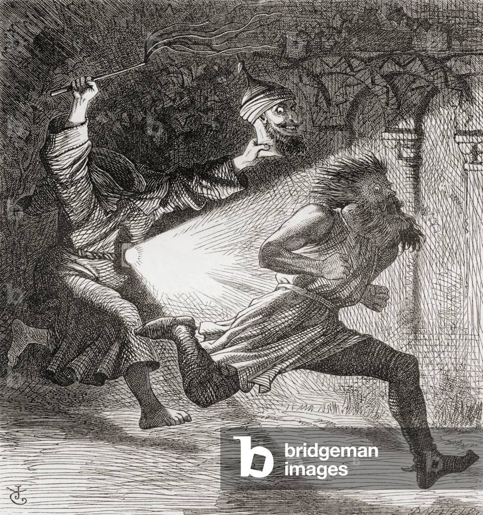 Bild von Druck "Illustration nach J. Tenniel für das Gedicht 'The Ingoldsby Penance'", 19. Jahrhundert von Eng