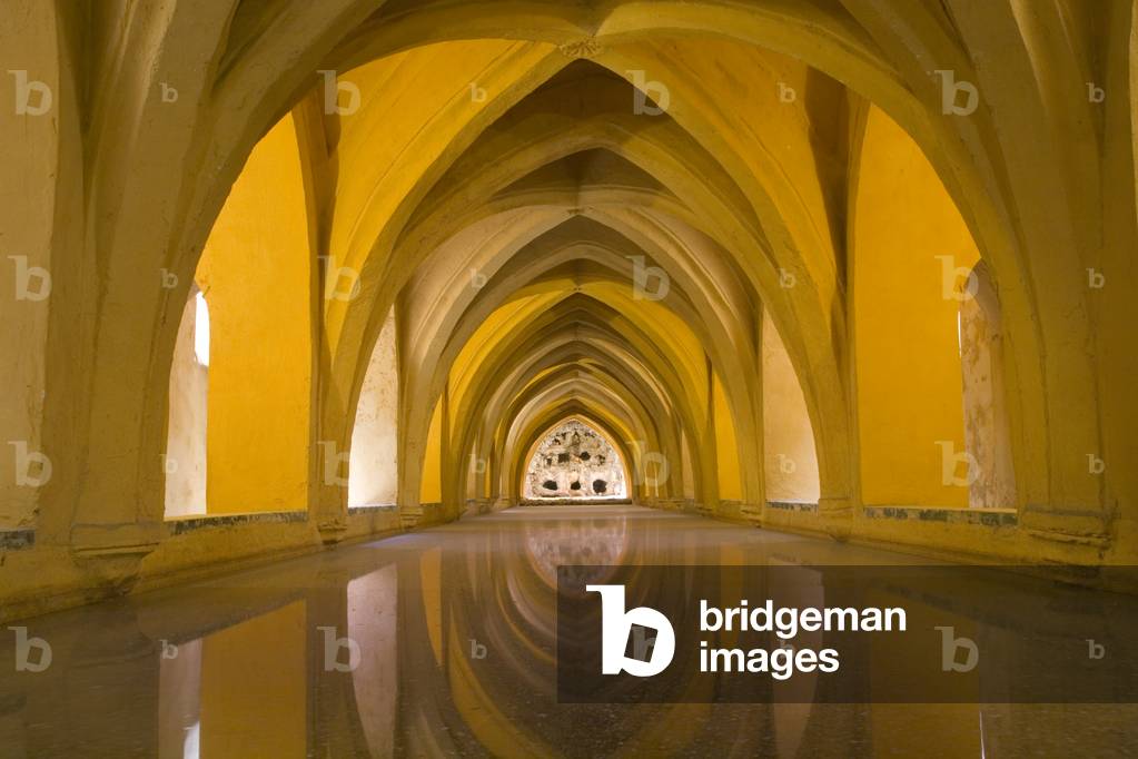 Real Alcazar, Water deposit at Real Alcazar, Seville, Spain