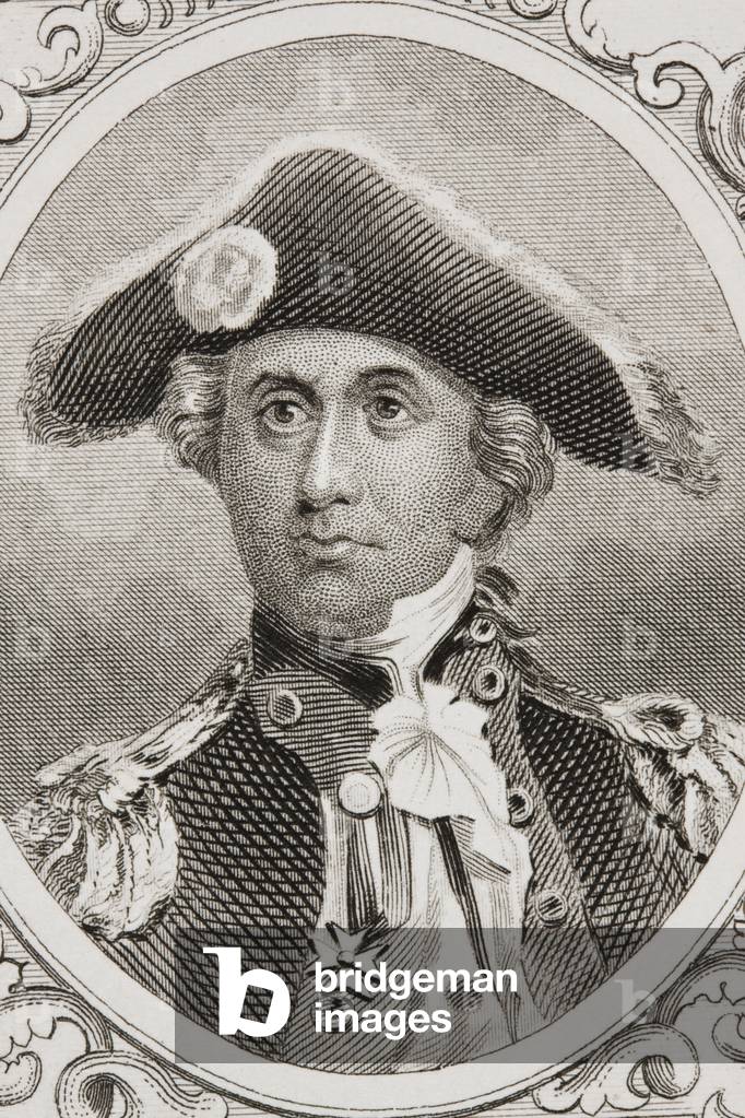 Immagine di Stampa "Giovanni Paolo Jones", 19th Secolo di English School, b/w