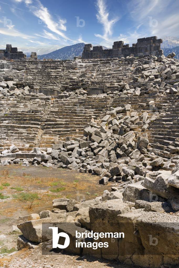 Ruins of the ancient Lycian city of Tlos, Turkey (photo)