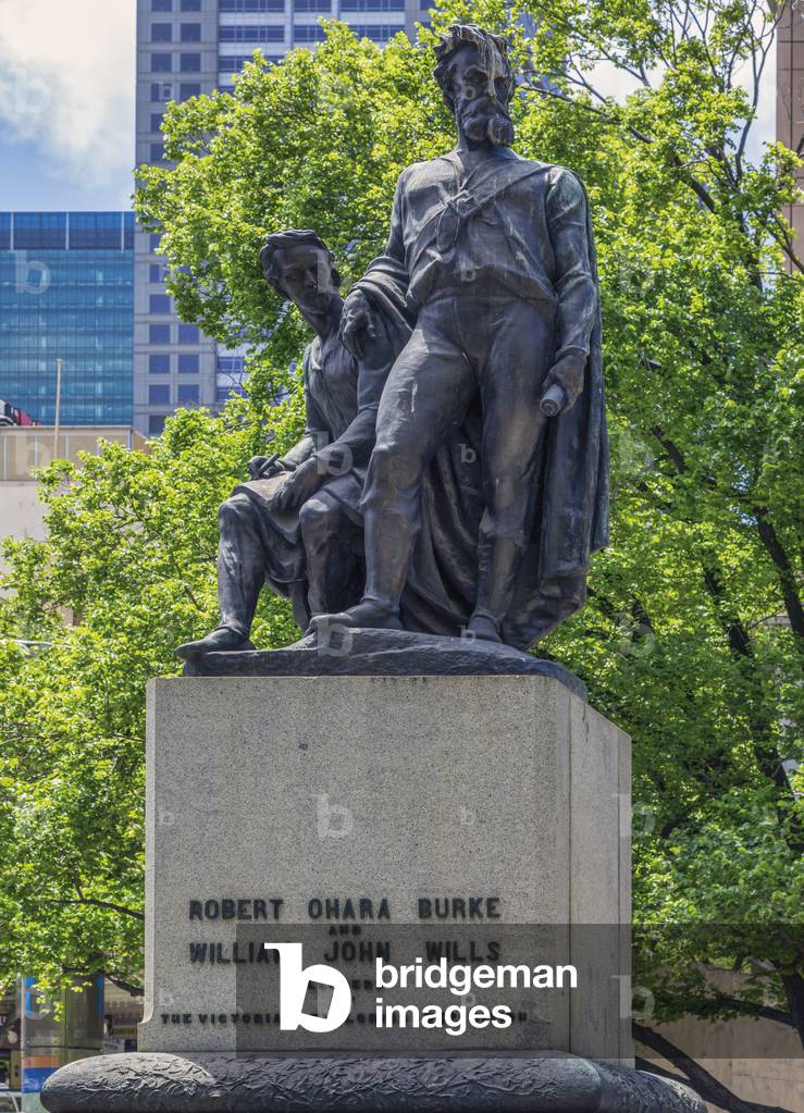 Monument to Burke and Wills, Melbourne, Australia (photo)